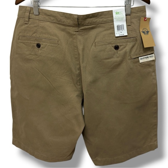 316 Dockers | NWT $48 Tan Khaki Smart 360 Certified Cotton Flex Shorts (Size 34) - Picture 3 of 13